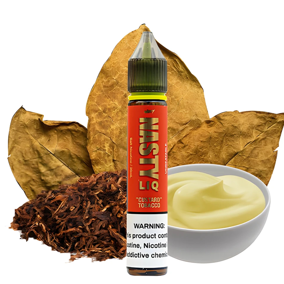 سالت تنباکو کاستارد نستی - سالت تنباکو کاستارد نستی Nasty LIQ 82 Custard Tobacco ، یک سالت خوش طعم برای طرفداران طعم های تنباکویی است . این سالت نیکوتین در هر کامی که می گیرید ، به شما طعمی از تنباکوی کلاسیک را می دهد که از مزارع تنباکوی ویرجینیا به صورت دست چین تهیه شده است . همچنین اضافه شدن مقداری کاستارد ، یک مزه ی کم شیر ...