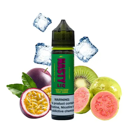 جویس کیوی پشن فروت گواوا نستی-جویس کیوی پشن فروت نستی NASTY LIQ KIWI PASSION FRUIT GUAVA از لاین جدید سری LIQ که از میوه استوایی پشن فروت تازه و کیوی ترش به اضافه میوه گرمسیری گواوا توانسته ترکیبی جدید را خلق کند که کمتر در برند دیگری یافت میشود . شگفت انگیزی این محصول در اولین پاف تجربه ترشی اولیه  ...