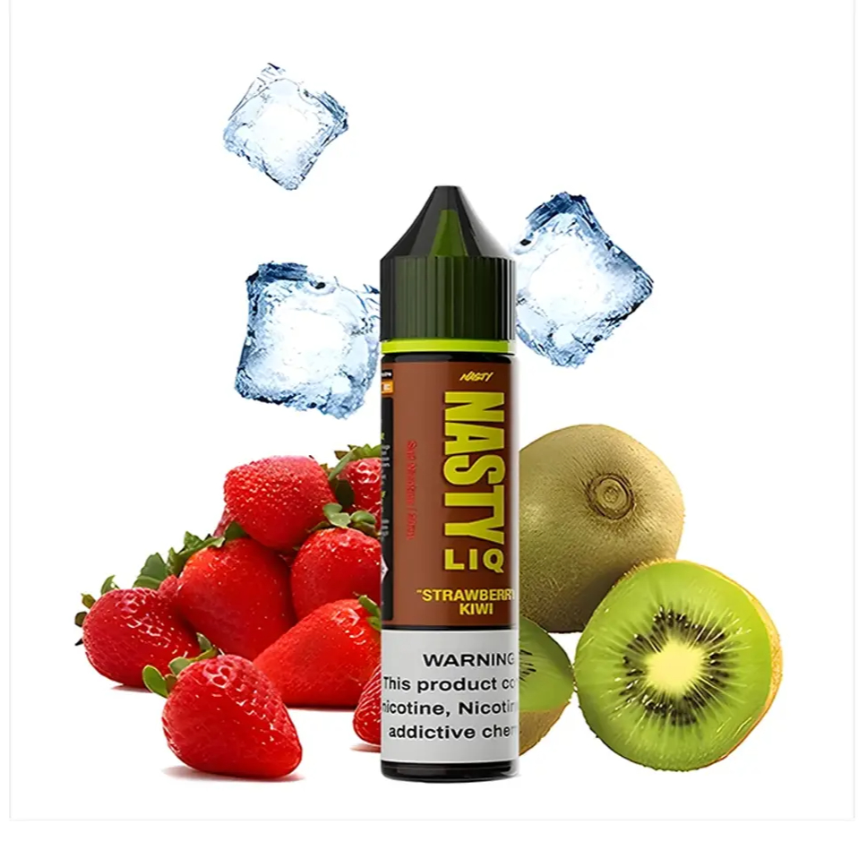 جویس توت فرنگی کیوی نستی-جویس توت فرنگی کیوی نستی NASTY LIQ STRAWBERRY KIWI از لاین جدید سری LIQ یک میکس جذاب از کیوی ترش به همراه تکه های توت فرنگی تابستانه تجربه ای دلنشنین از شیرینی و ترشی همزمان را در هر پاف را برای شما به ارمغان میآورد . این محصول در دسته طعم های ترکیبی و میوه ای قرار دارد که م ...