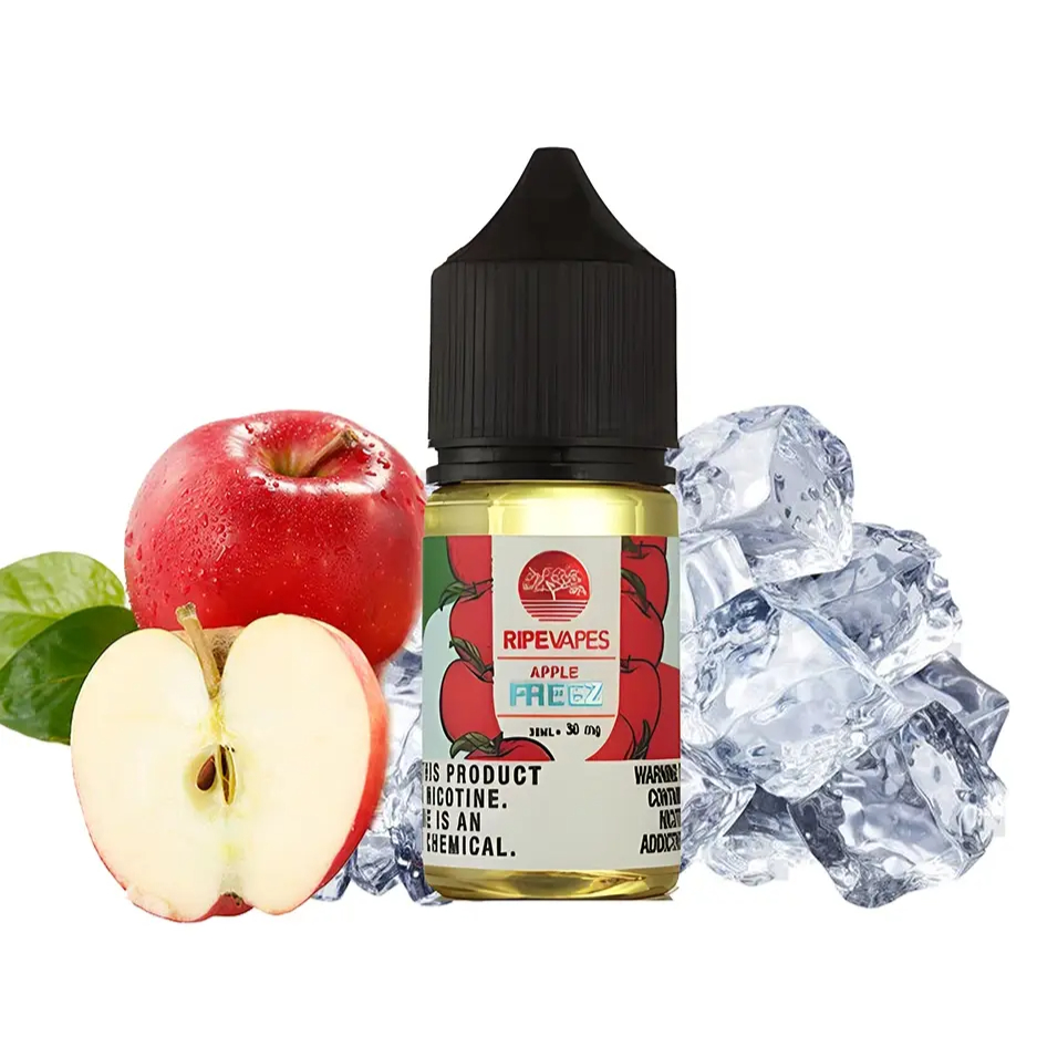 سالت نیکوتین سیب یخ رایپ ویپز-سالت نیکوتین سیب یخ رایپ ویپز RIPE VAPES APPLE FREEZ برگرفته از میوه سیب قرمز شیرین و آبدار به همراه خنکی ملایم یخ ویژه طرفداران پر و پا قرص طعم‌های خنک میباشد  . کمپانی آمریکایی رایپ ویپز هم از میوه جذاب سیب نگذشته و آن را در سبد محصولات خود به عنوان یک جویس میوه ای تک ...